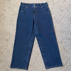 Banana Republic Dark Blue High-Rise Straight Jeans